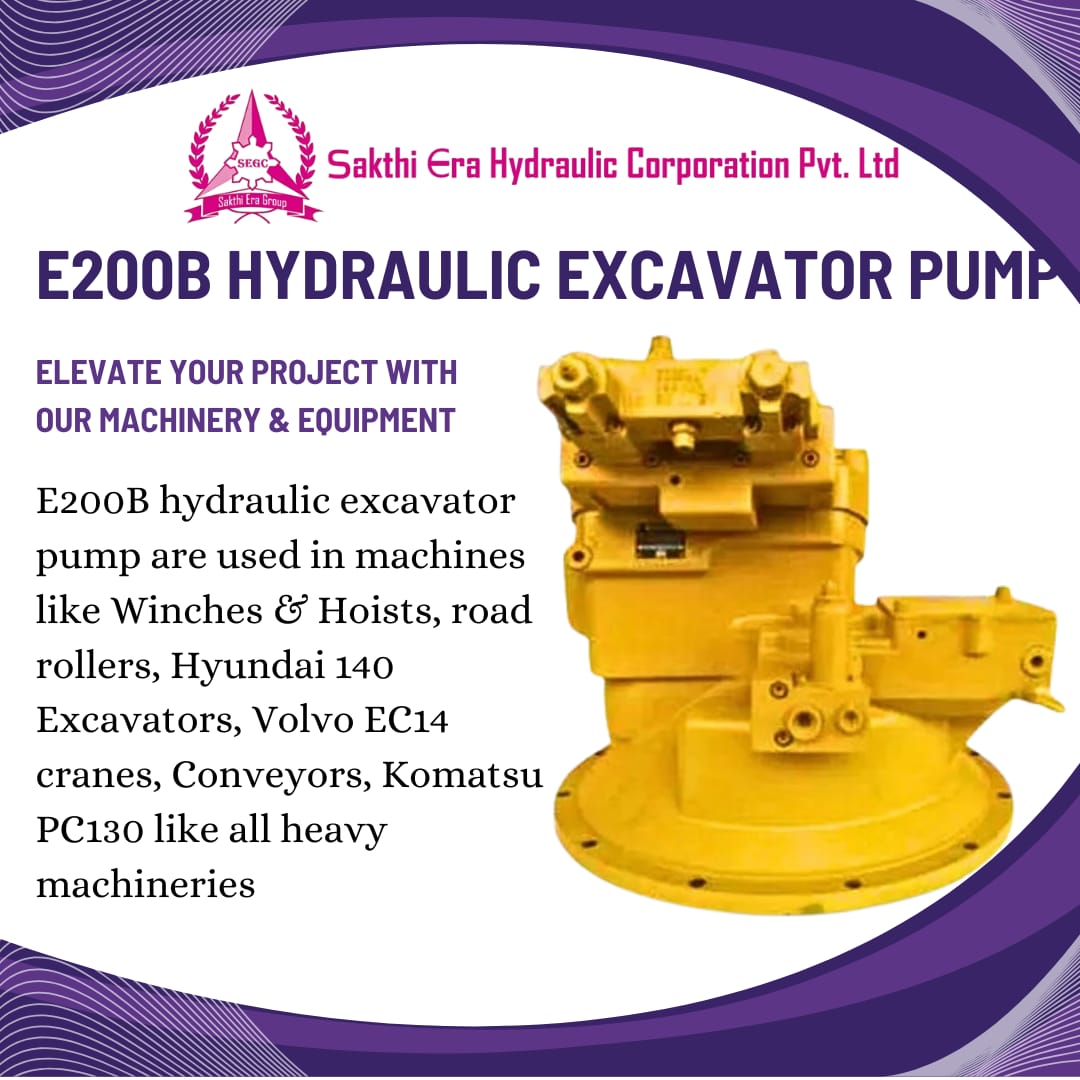 E200B HYDRAULIC EXCAVATOR PUMP