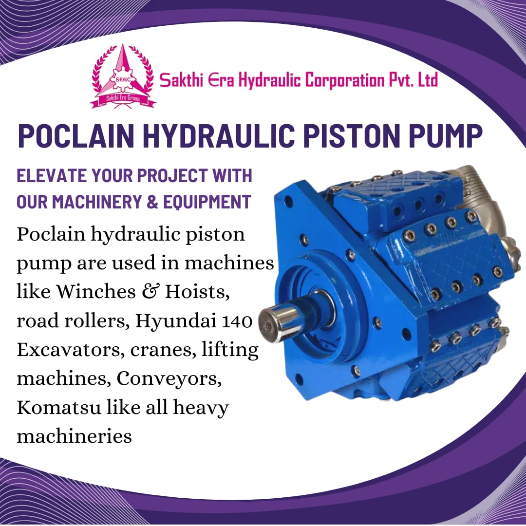 POCLAIN HYDRAULIC PISTON PUMP