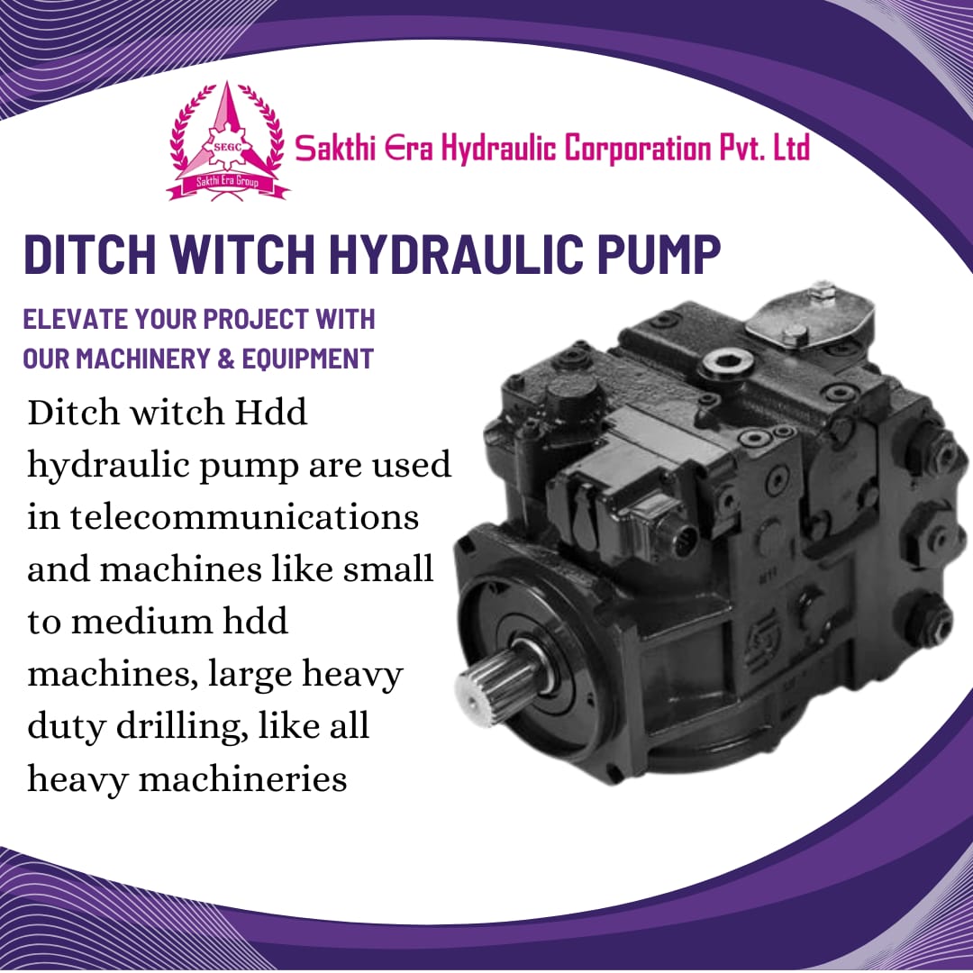DITCH WIDTH HYDRAULIC PUMP