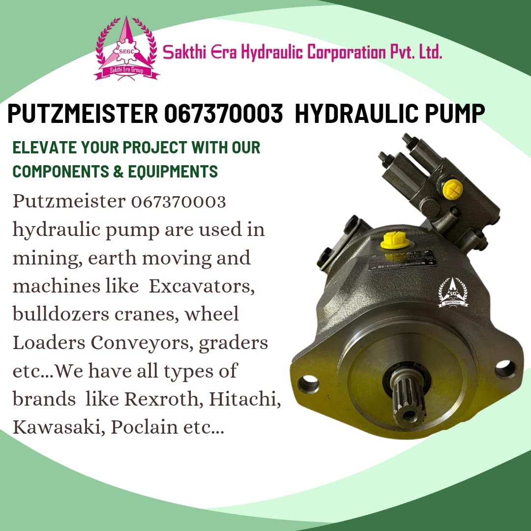 PUTZMEISTER 067370003 HYDRAULIC PUMP